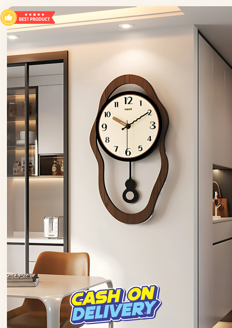 Retro clock wall clock living room simple modern creative clock wall Fancy