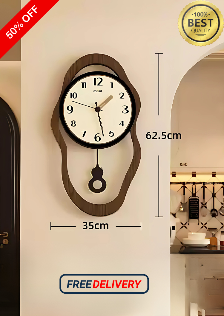 Retro clock wall clock living room simple modern creative clock wall Fancy