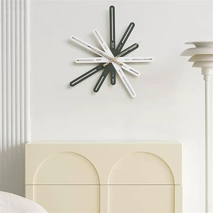 Unique Modern Linear Abstract Geometric Wall Clock 570mm Decor Art Living Room Bedroom