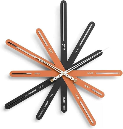 Unique Modern Linear Abstract Geometric Wall Clock 570mm Decor Art Living Room Bedroom