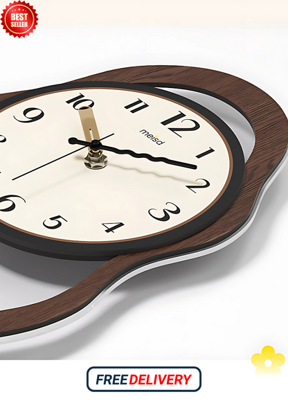 Retro clock wall clock living room simple modern creative clock wall Fancy